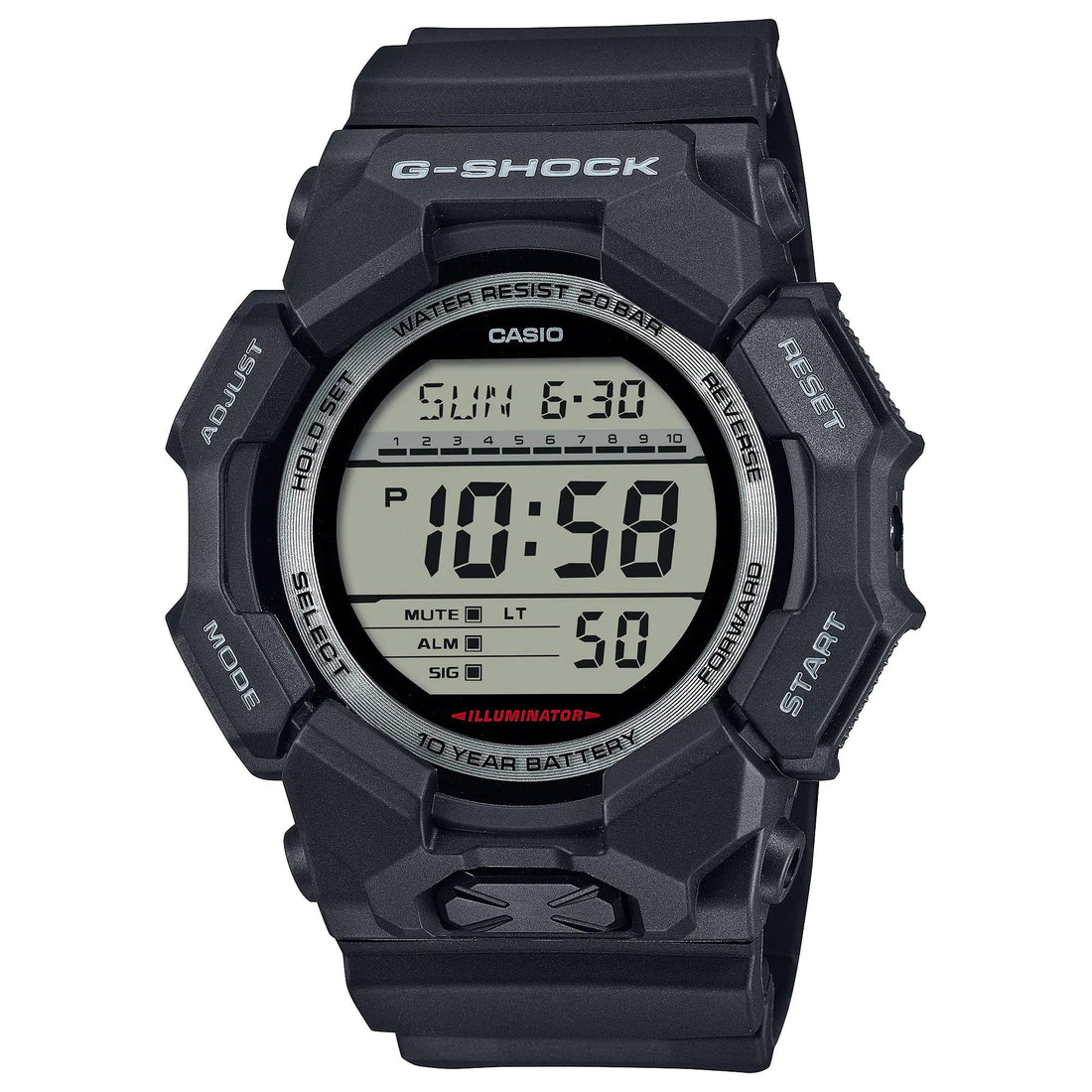 Orologio Uomo Casio G-SHOCK Nero Digitale 10 Anni Batteria GA-010-1ER