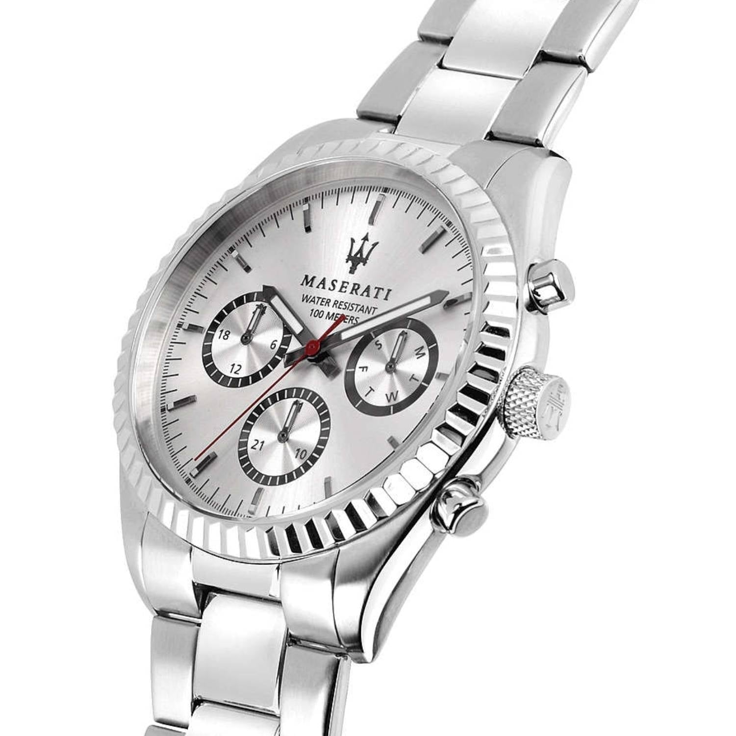 Orologio Uomo Acciaio Maserati Multifunzione Quarzo Competizione R8853100018