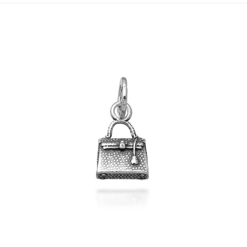 Charm Donna Giovanni Raspini Argento 925 Mini Borsa Realizzata A Mano 10938