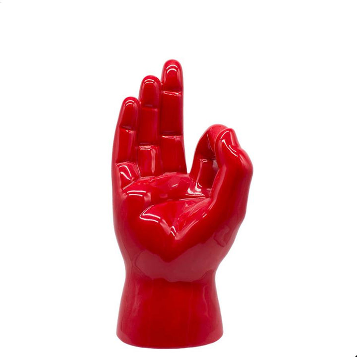Scultura Poishome Mano Rossa Ok Ceramica B589RO