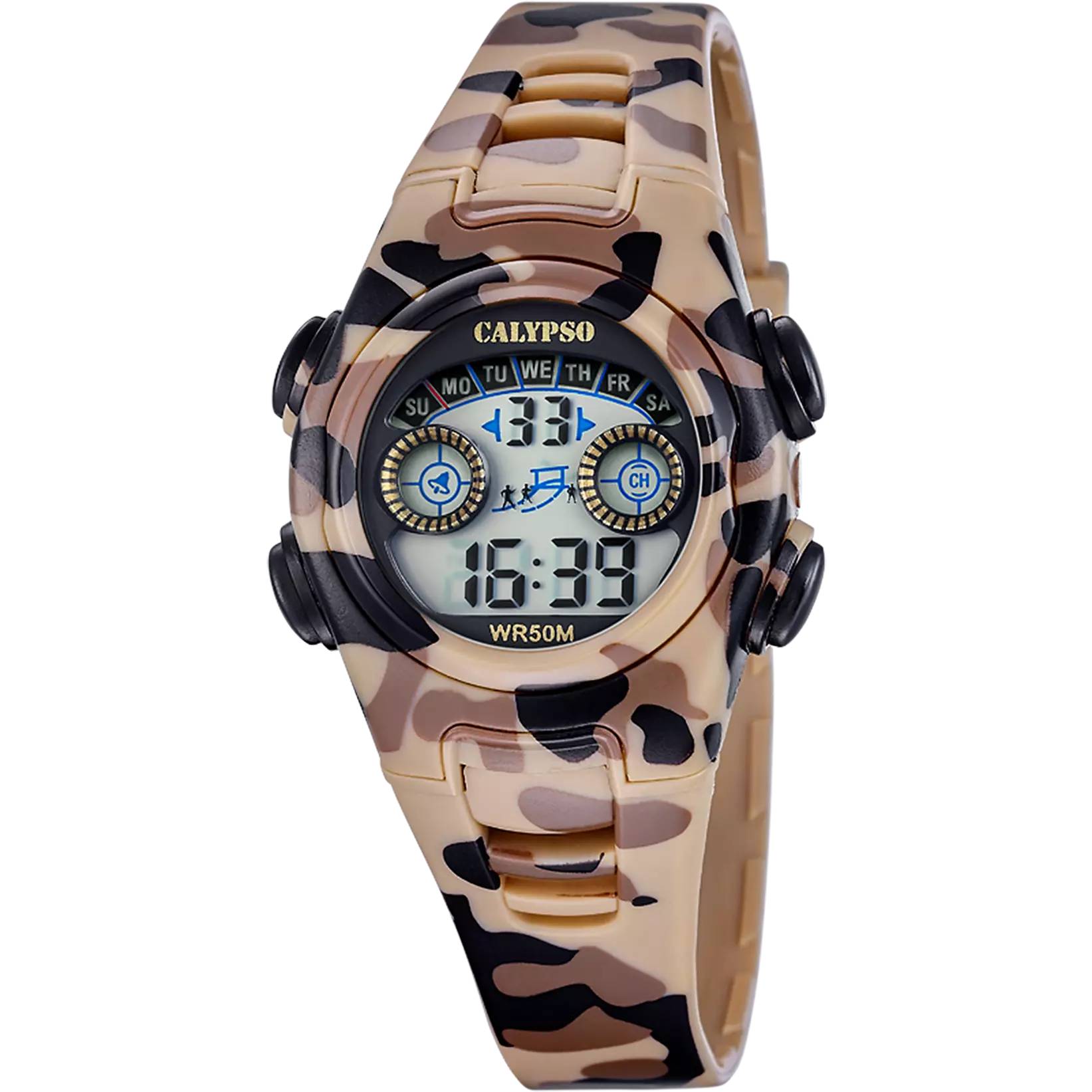 Orologio Bambino Calypso Digitale Gomma Militare Marrone K6074/3