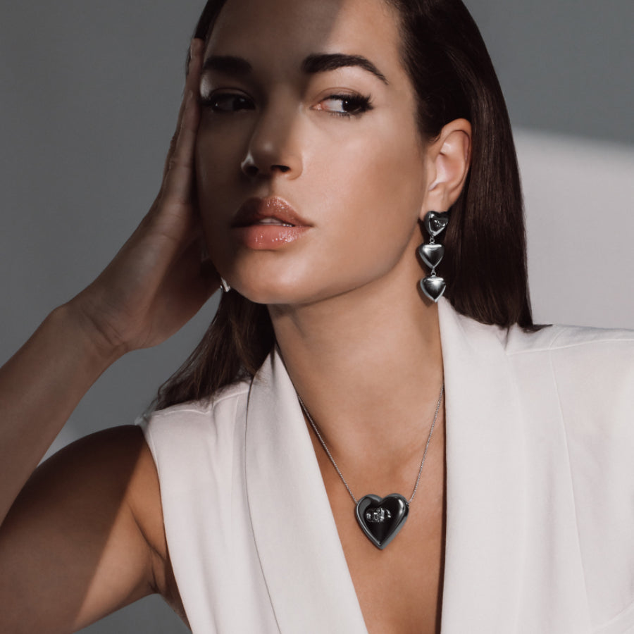 Orecchini Donna Liu Jo Acciaio Cuori Pendenti Lucido LJ2628