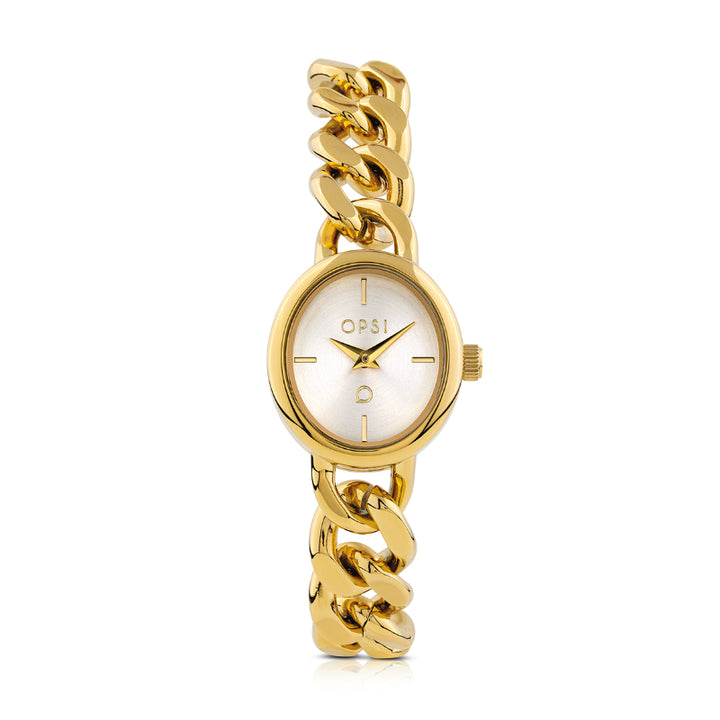 Orologio Donna Ops Acciaio ROUND CHAIN Oro Catena OPSPW-1228-4450