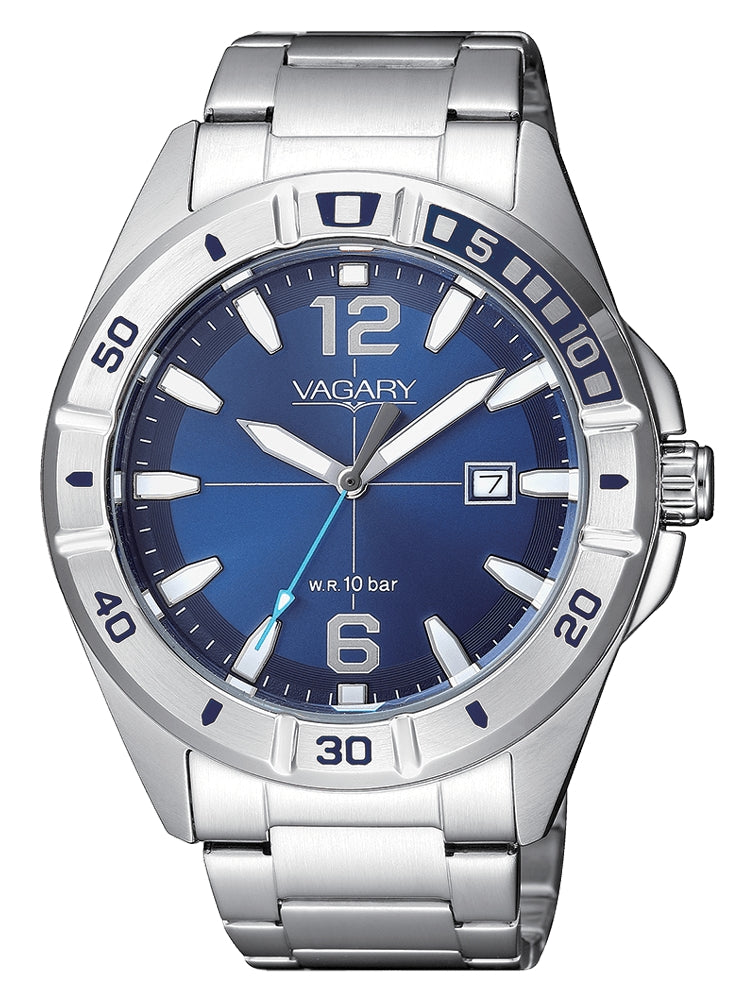 Orologio uomo  Vagary By Citizen  acqua 39 cinturino Acciaio IB8-518-71