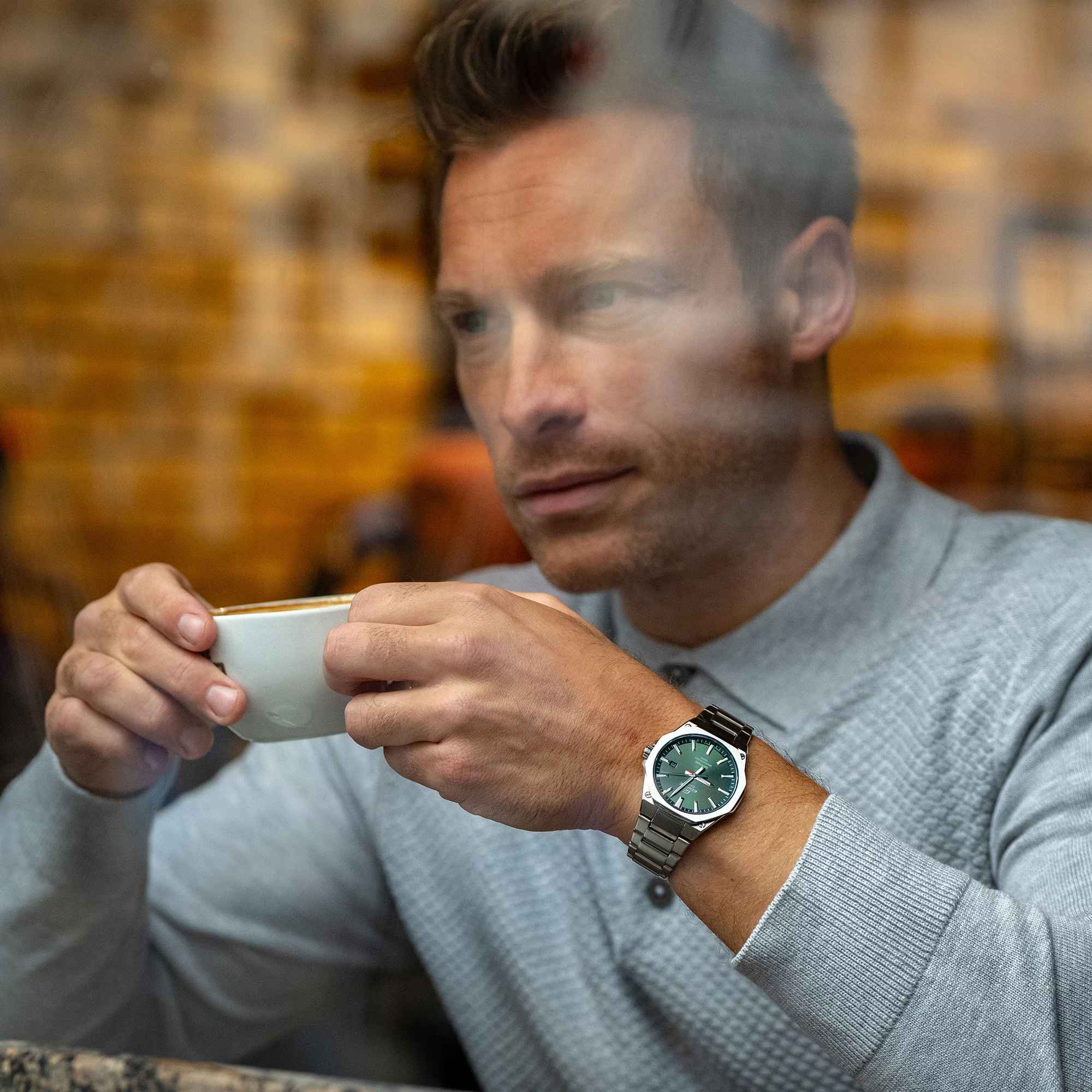 Orologio Uomo Casio Edifice Acciaio Verde Quarzo EFR-S108D-3AVUEF