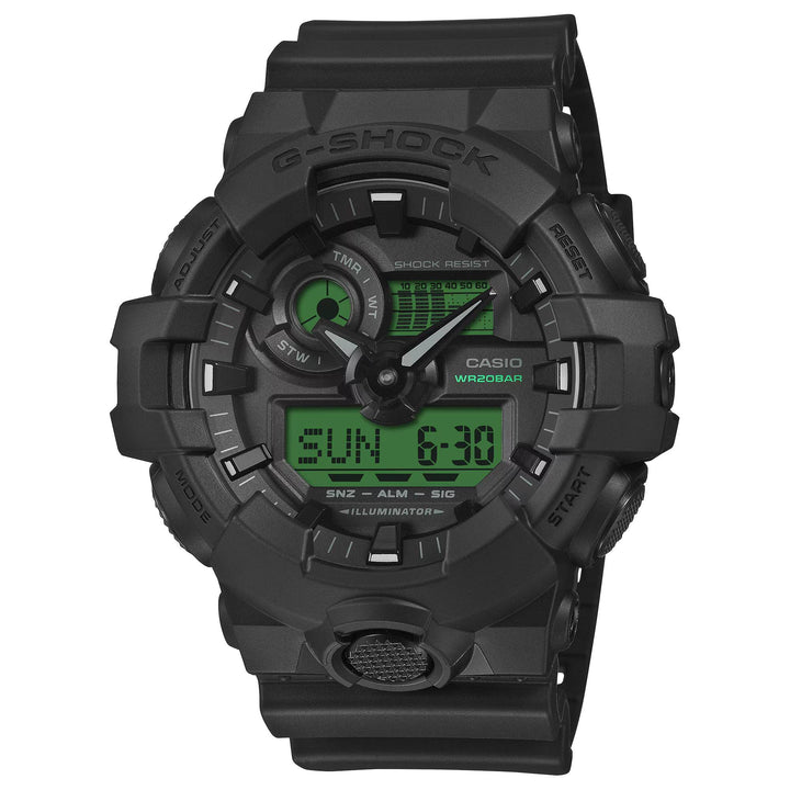 Orologio Uomo Casio G-SHOCK Nero Verde GA-700BEG-1AER