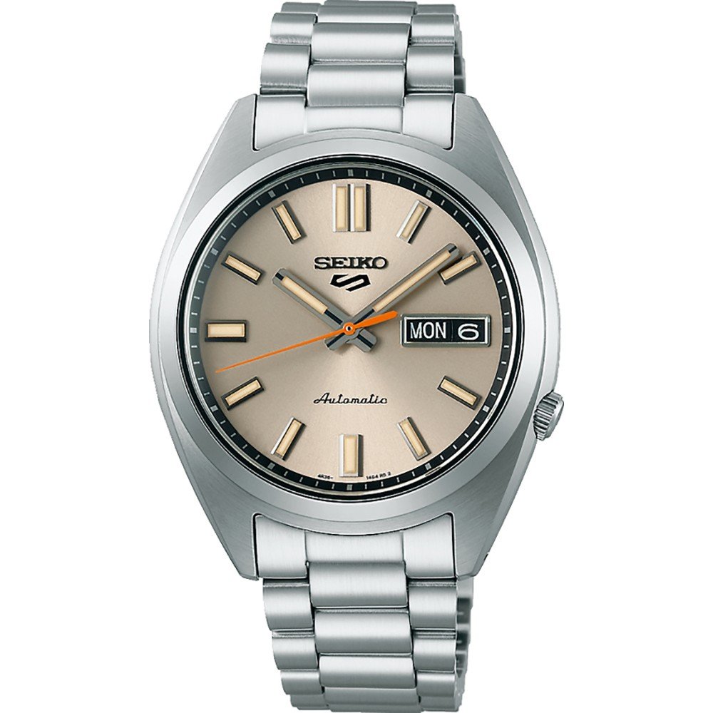 Orologio Uomo Seiko 5 Automatico Champagne Riedizione Anni 70 SRPK91K1