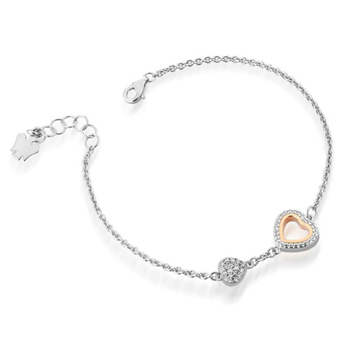 Bracciale Donna Roberto Giannotti Argento 925 Cuore Zirconi Bianchi GIA452