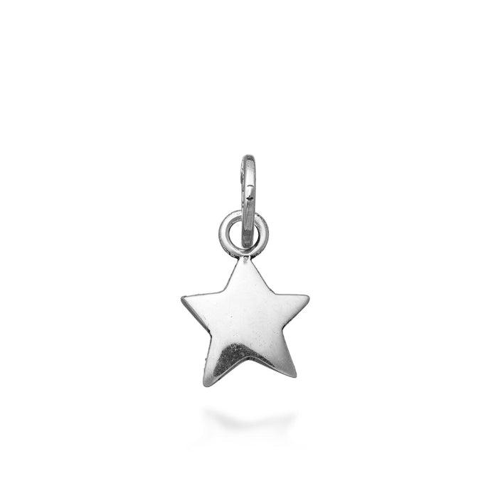 Charm Donna Giovanni Raspini Argento 925 Stella Liscia Realizzata A Mano 06575