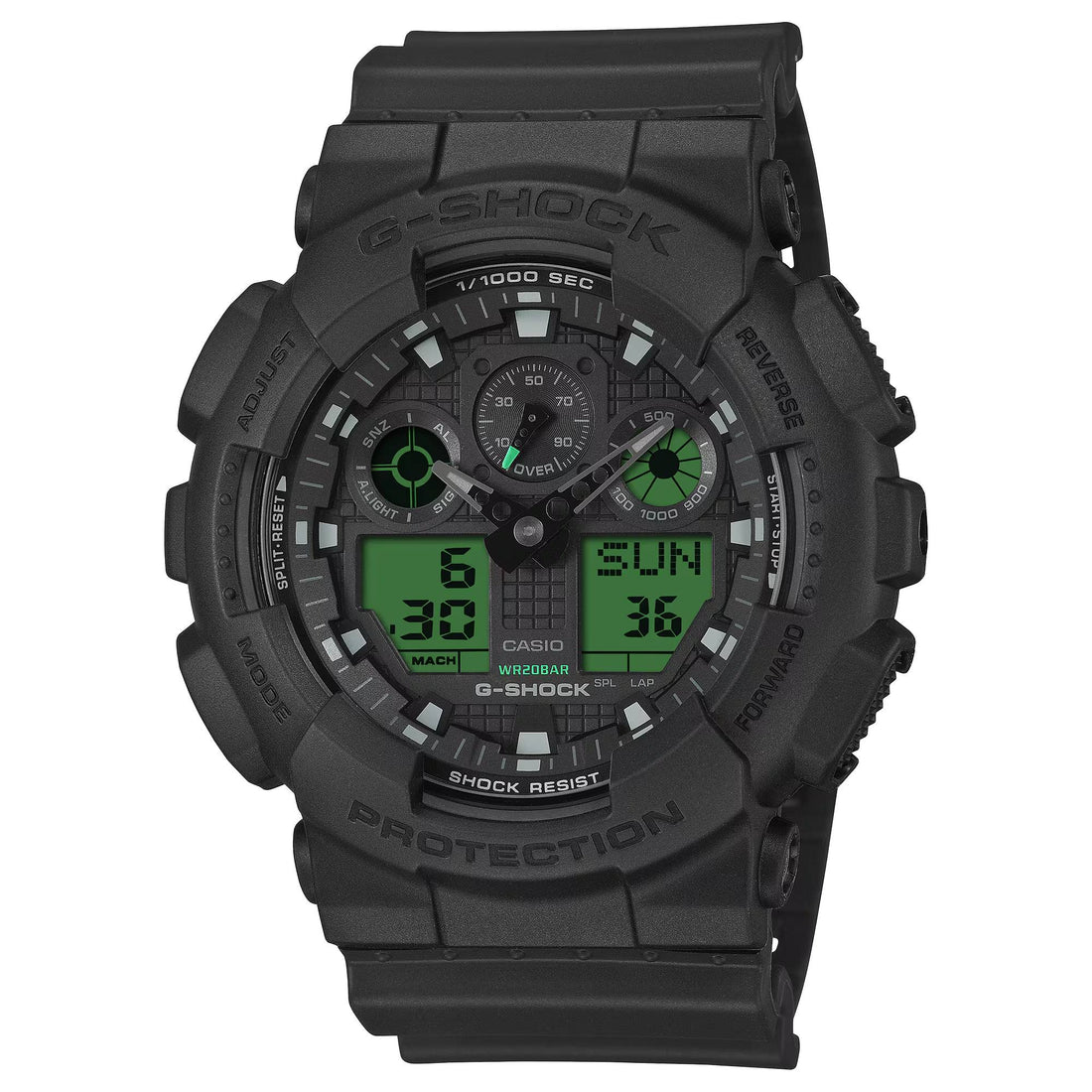 Orologio Uomo Casio G-SHOCK Nero Verde GA-100BEG-1AER