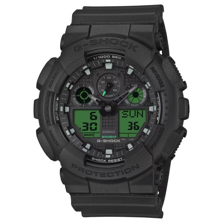 Orologio Uomo Casio G-SHOCK Nero Verde GA-100BEG-1AER