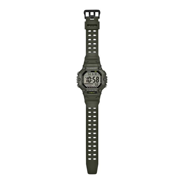Orologio Uomo Casio Quarzo Gomma Digitale Verde AE-1600HX-3AVEF