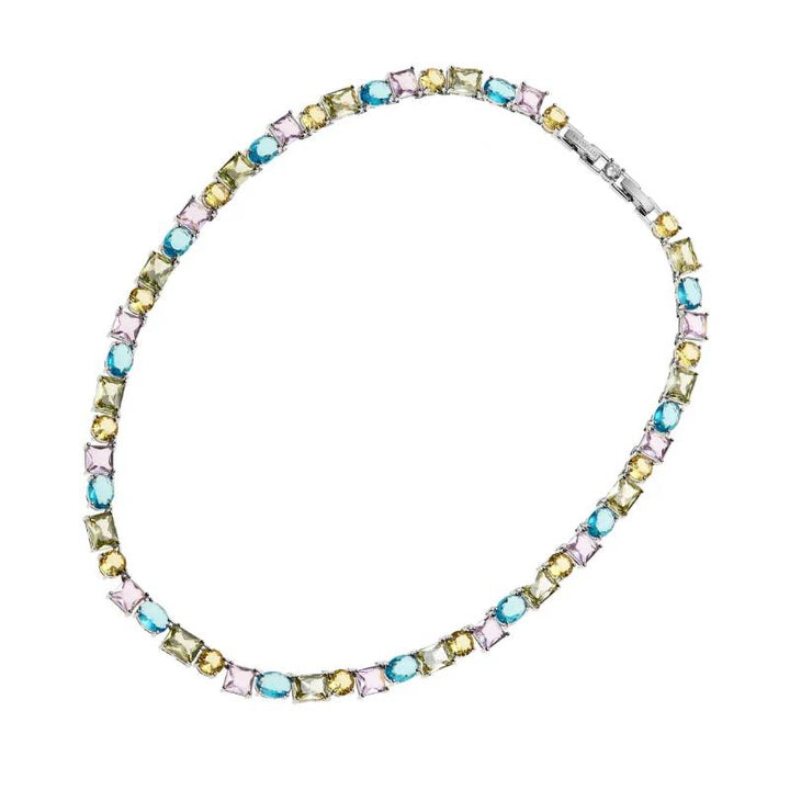 Collana Donna Ottaviani Tennis Cubic Zirconi Multicolor 501117C