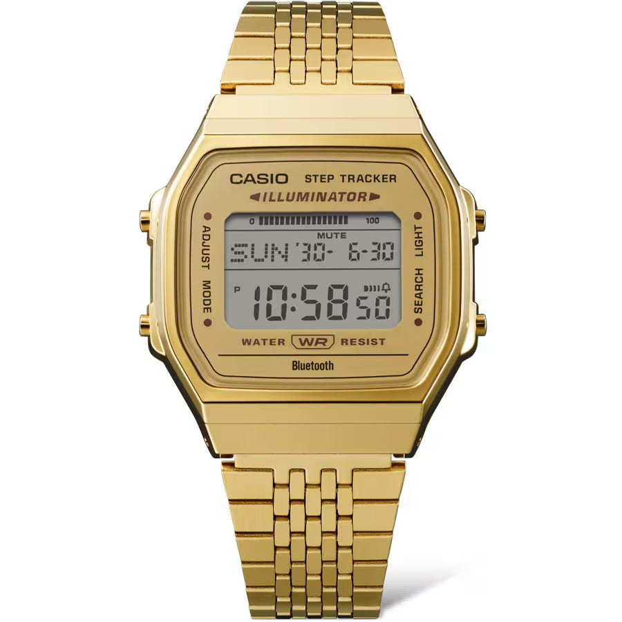 Orologio Unisex Casio Bluetooth Acciaio Dorato Giallo Lucido ABL-100WEG-9AEF