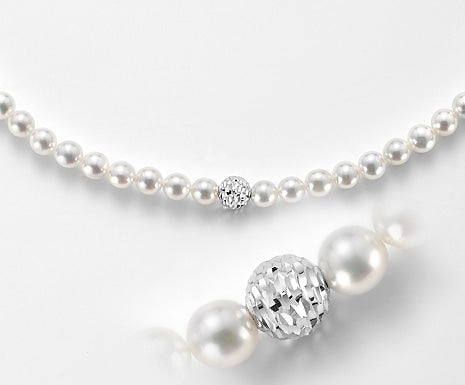 Collana Donna Mikiko Oro 18 Kt Perla fresh water 5-5,5 mm