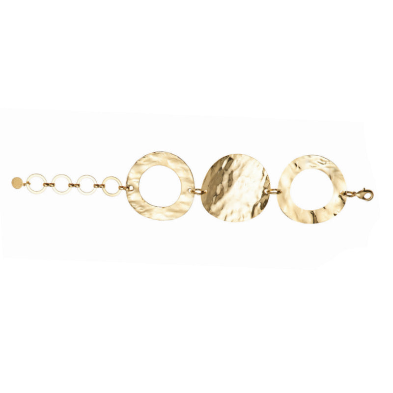 Bracciale Donna Ottaviani Bronzo Dischi Lucidi Dorati 501443B