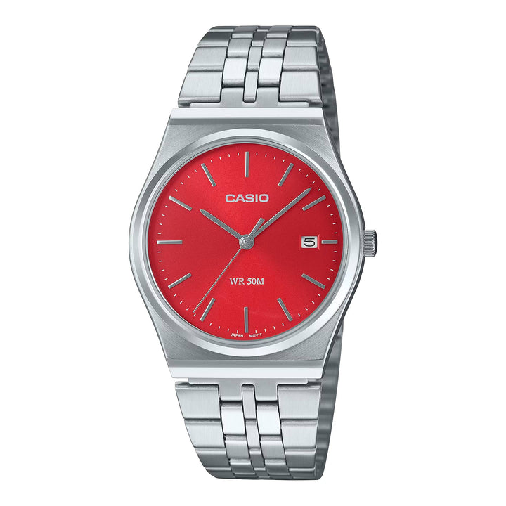 Orologio Unisex Acciaio Casio Quarzo Rosso Fuoco MTP-B145D-4A2VEF