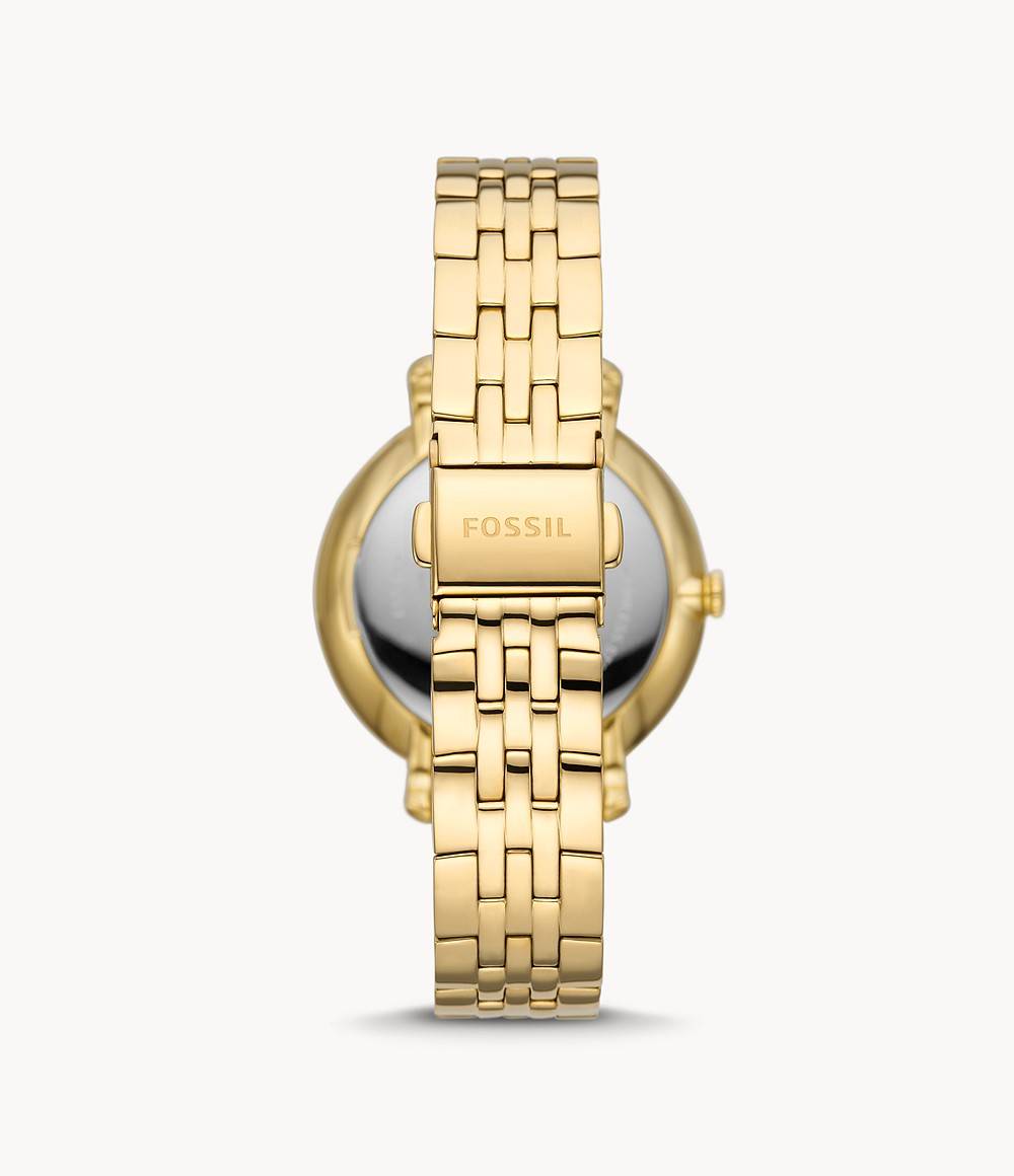 Orologio Donna Fossil Quarzo Solo Tempo Fasi Lunari Ghiera Zirconi Jacqueline ES5167
