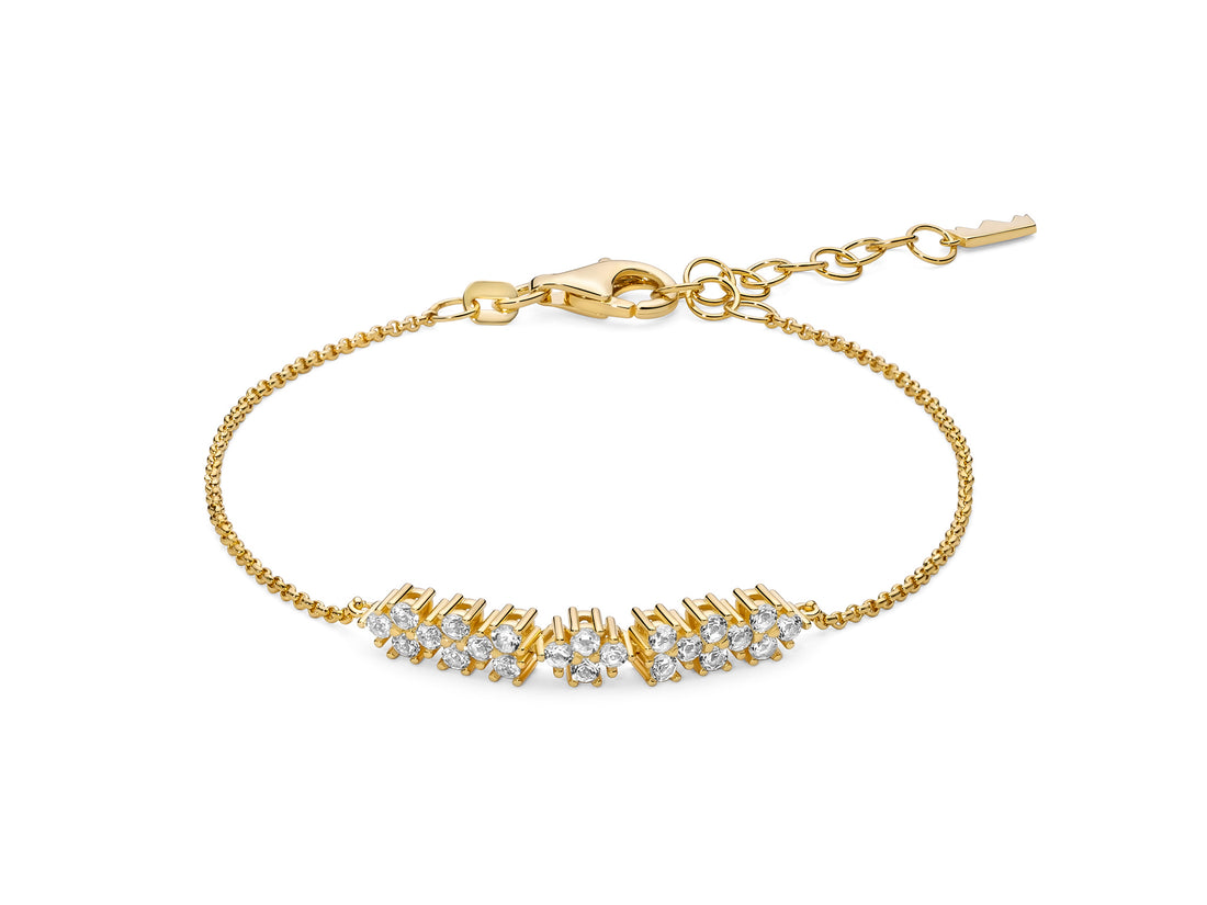 Bracciale Donna Miluna Argento 925 Topazi bianchi  BRD1197G