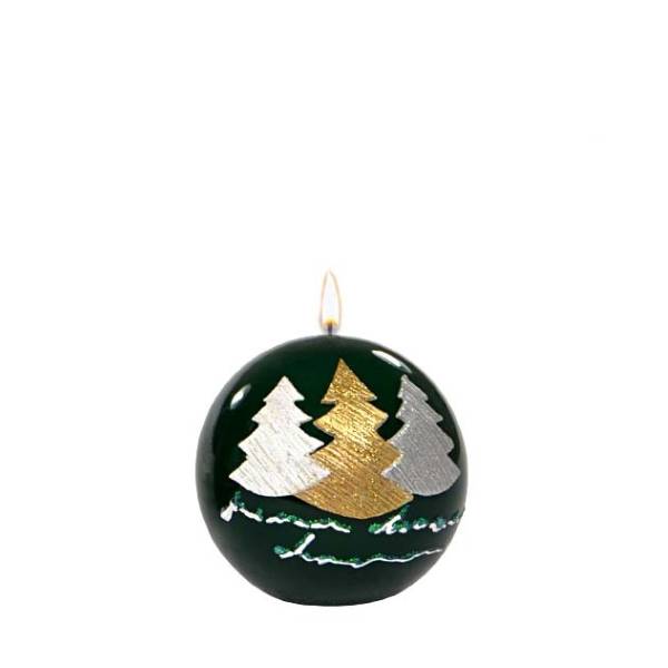 Candela Adpal Tonda Tre Alberi Di Natale Verde AD-5