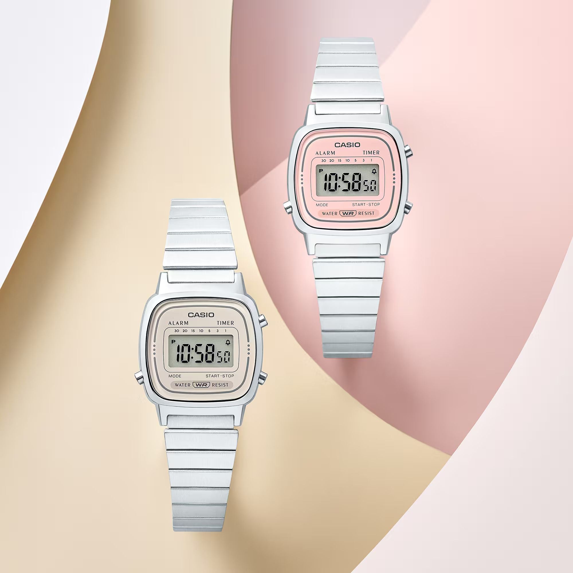 Orologio Donna Acciaio Casio Vintage Rosa Quarzo Digitale LA670WEA-4A2EF