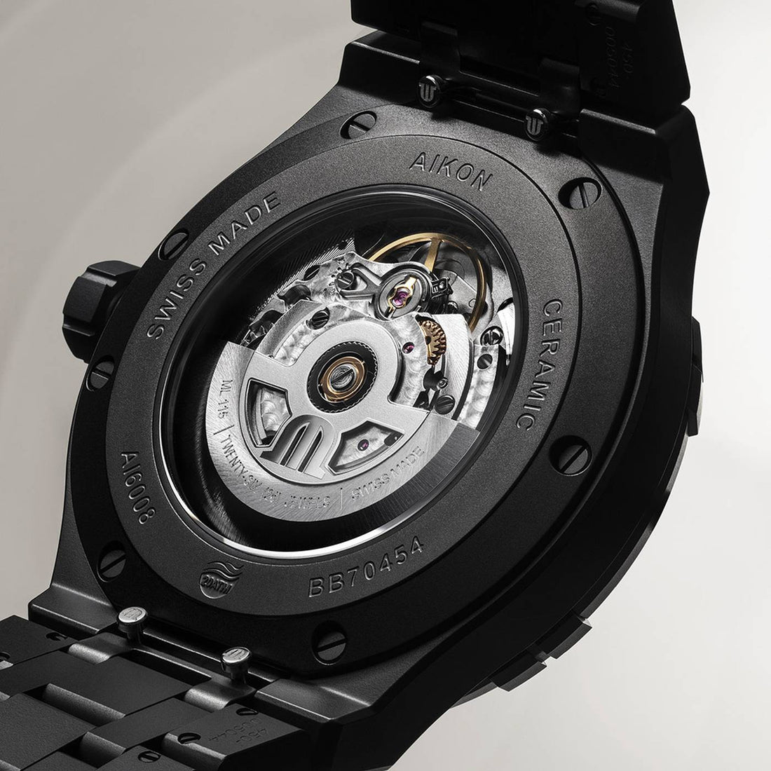 Orologio Uomo Maurice Lacroix Aikon Ceramica Nera Data Automatico AI6008-CRM22-330-2