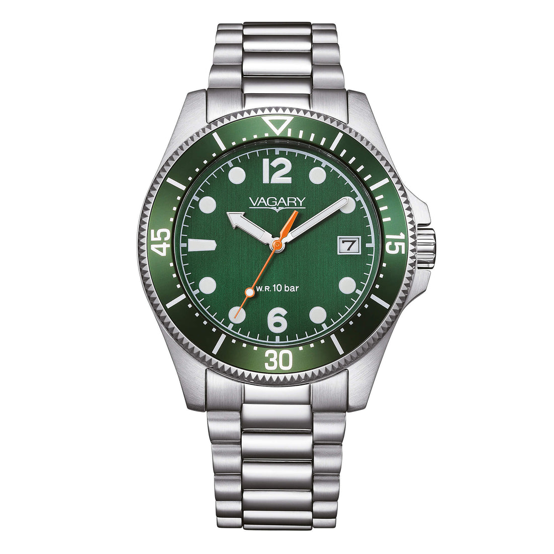 Orologio Uomo Vagary By Citizen Quarzo Acciaio Verde VD5-317-41