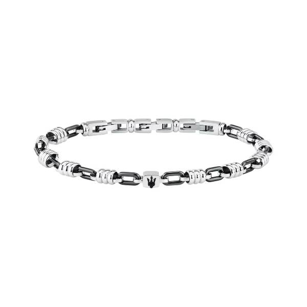 Bracciale Uomo Maserati Acciaio Ceramica Nero JM426ATZ92