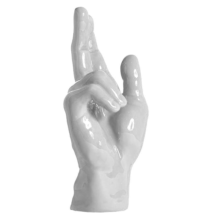Scultura Macrì Mano Benedico Bianca TE103-3B