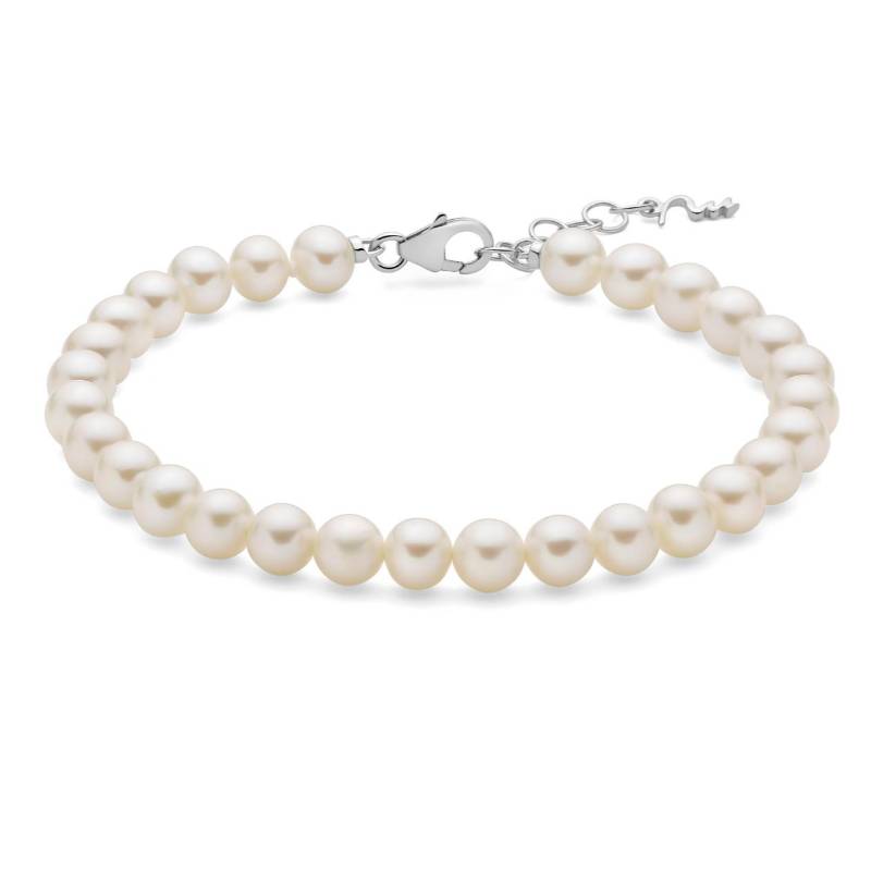Bracciale Donna Miluna Argento 925 Perle Oriente Bianche PBR3636