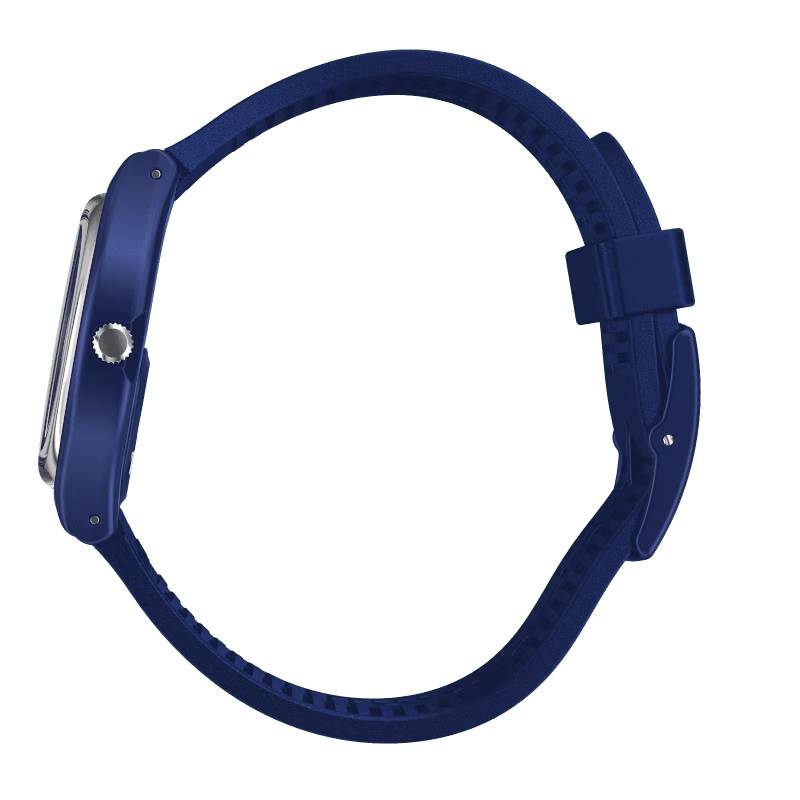 Orologio Unisex Bambino Swatch Silver In Blue Quarzo Data Blu GN416