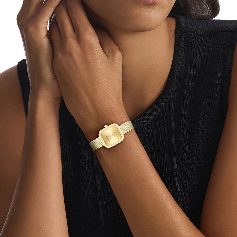 Orologio Donna Calvin Klein Acciaio Dorato Quarzo Solo Tempo 25100099