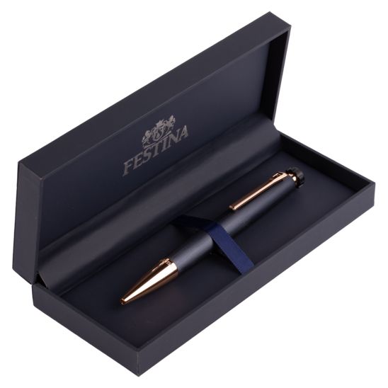 Penna Uomo Festina Acciaio Blu Rosè Biro FWS4103/N