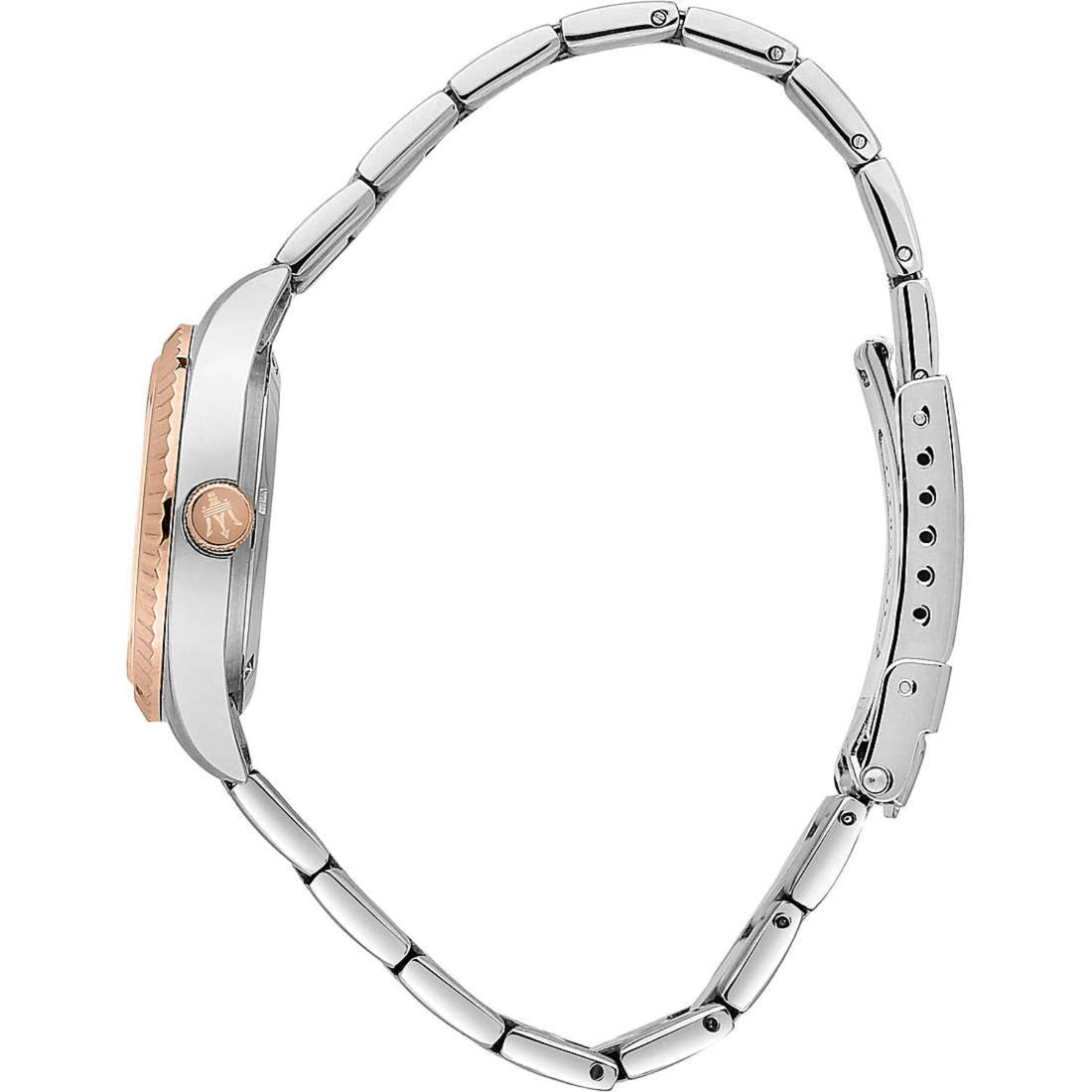 Orologio Donna Maserati Quarzo Solo Tempo Zirconi Acciaio Bicolore R8853100507