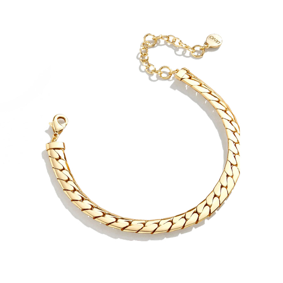 Bracciale Unisex Liu Jo Acciaio Dorato Semirigido Groumette Stretta LJ2736