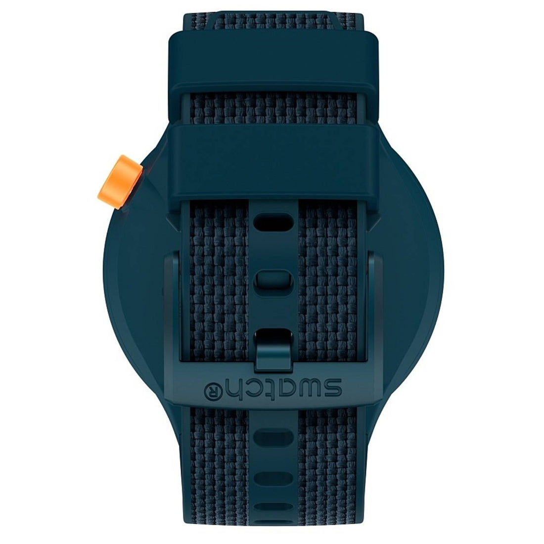 Orologio Uomo Gomma Swatch Big Bold Quarzo Solo Tempo Blu Arancione SO27N107