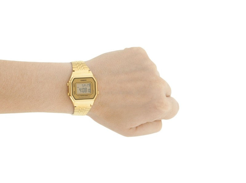 Orologio Donna Casio Quarzo Digitale Acciaio Dorato LA680WGA-9DF