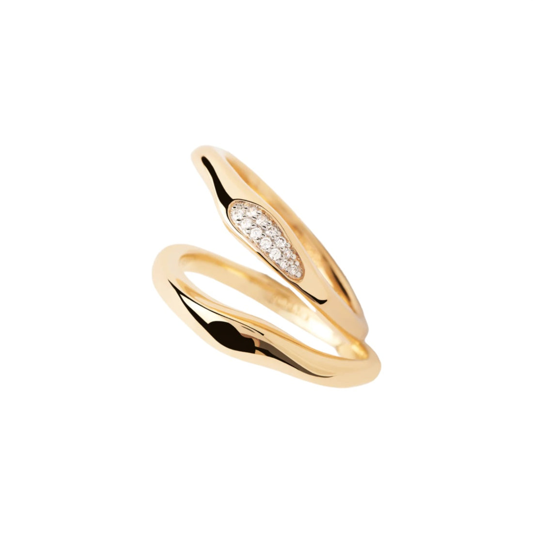 Anello Donna PDPaola Argento 925 Dorato  AN01-C21-14