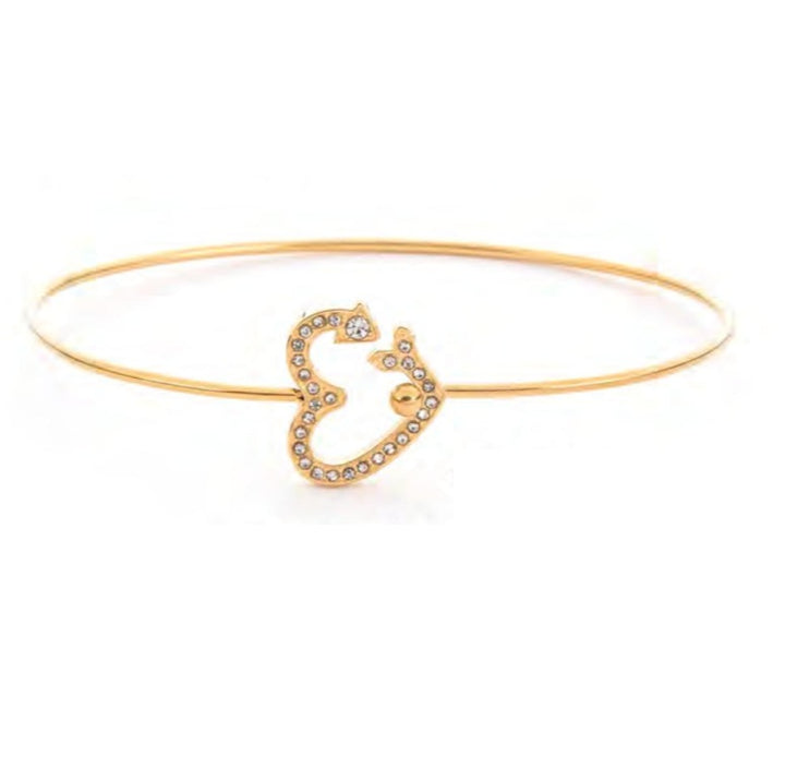 Bracciale Donna Acciaio dorato 4US cesare paciotti rigido 4UBR8123W