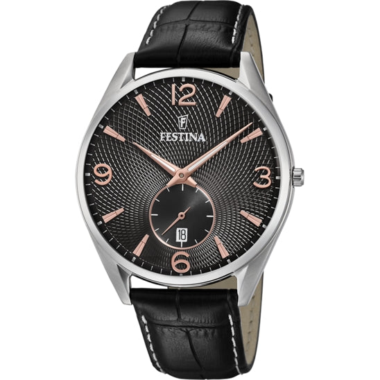 Orologio Uomo Acciaio Festina cinturino pelle F6857/9