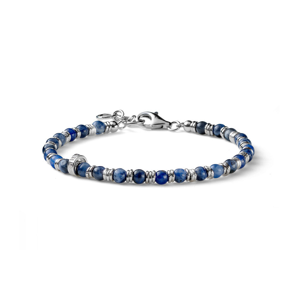 Bracciale Uomo Maria Cristina Sterling Argento 925 Pietra Blu Cobalto G2881/19