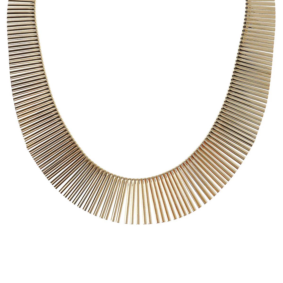 Collana Donna Etrusca Cleopatra Graduata Bronzo Dorato WSET00327.YG