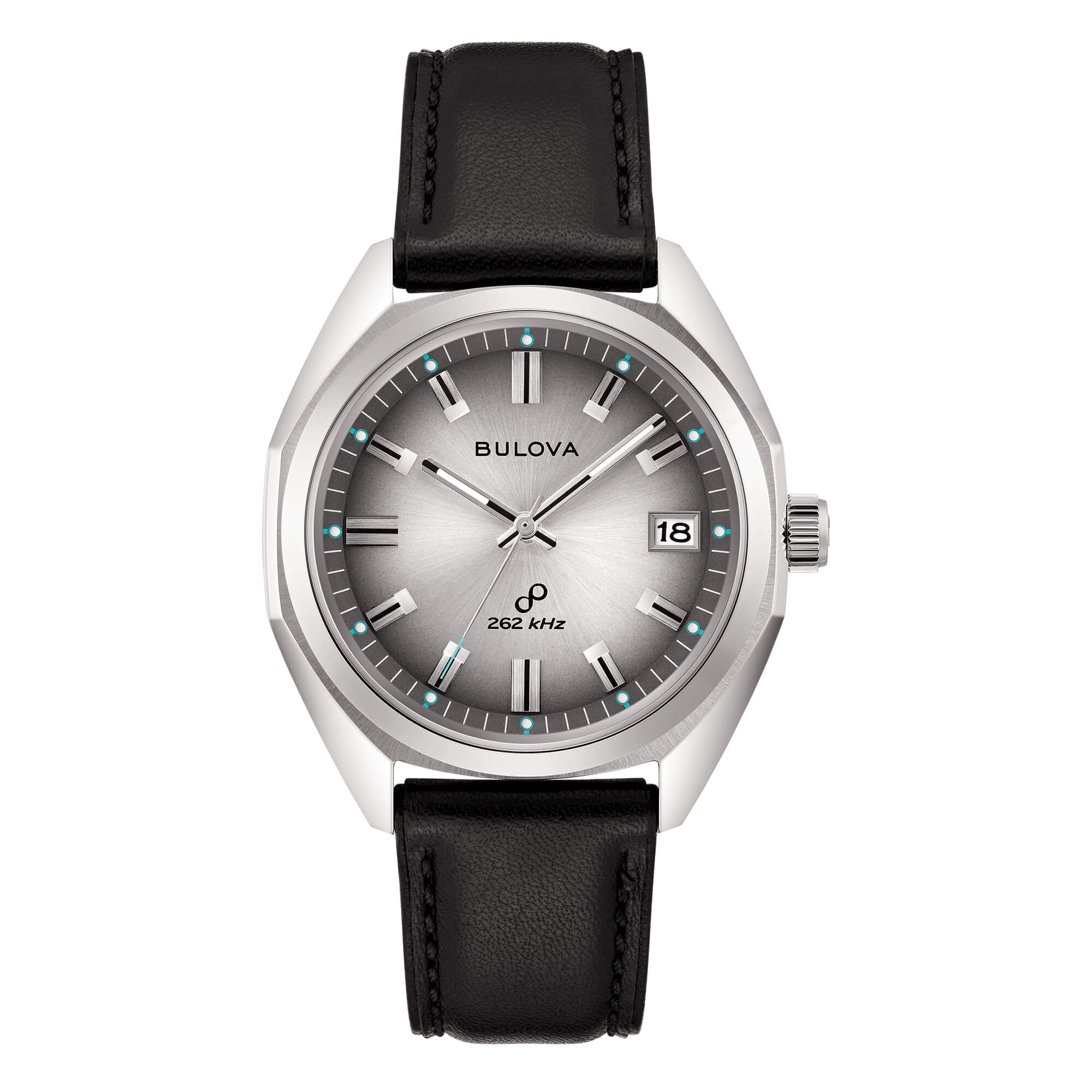 Orologio Uomo Bulova Jet Star Precisionist 262 Hz Quarzo Acciaio Pelle 96B414