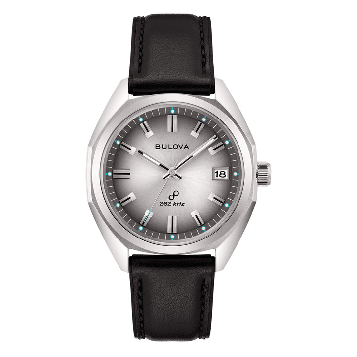 Orologio Uomo Bulova Jet Star Precisionist 262 Hz Quarzo Acciaio Pelle 96B414