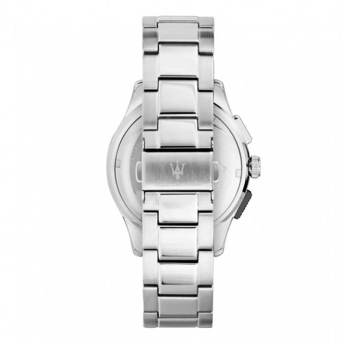 Orologio Uomo Maserati Sorpasso Acciaio Satinato Lucido Quarzo Nero Crono Data R8873624008