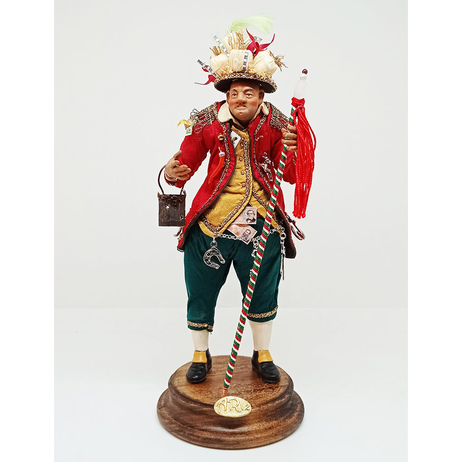 Scultura Gobbetto Scaramantico Porta Fortuna Terracotta Artè Fatto A Mano MOD.A