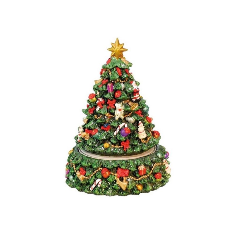 Scultura Natalizia Il Mondo Dei Carillion Albero Di Natale Addobbato 59141