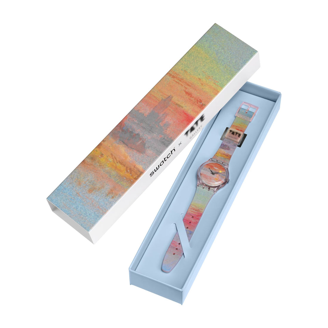 Orologio Unisex Swatch Turner's Scarlet Sunset Rosa SO28Z700
