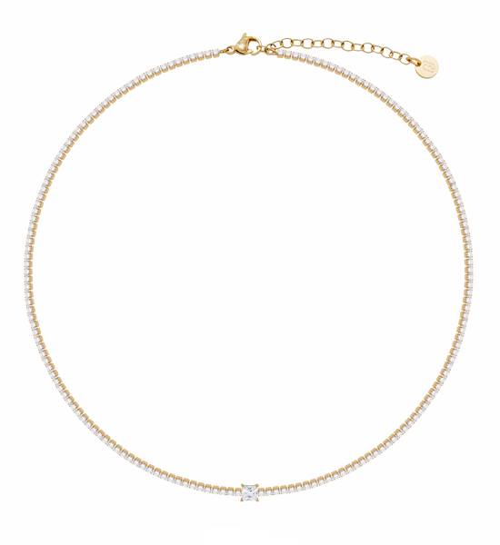Collana Donna Tennis Liu Jo Acciaio Gold LJ3033