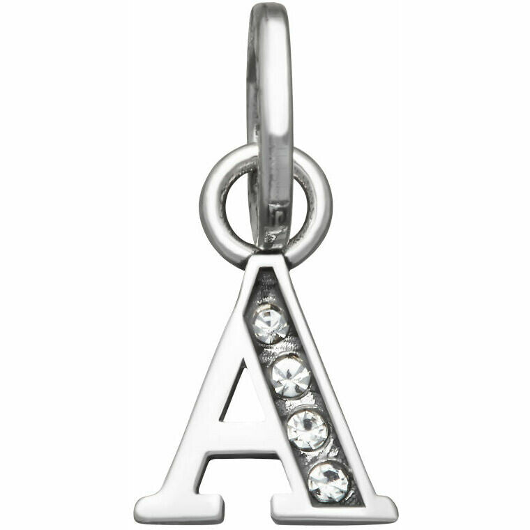 Charm Donna Giovanni Raspini Argento 925 Mini Lettera A Crystal 12139